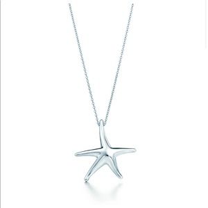 Tiffany Elsa Peretti Starfish Pendant - silver